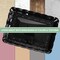 Plastic Serving Trays - Serving Platters Rectangle 9X13 Disposable Party Dish (4, Black)